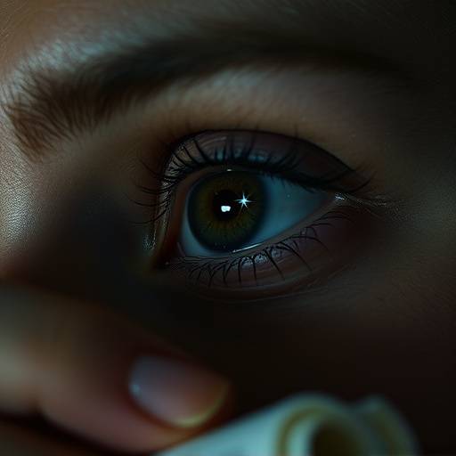 Close-up van iemand die aantekeningen maakt met STAR in het oog