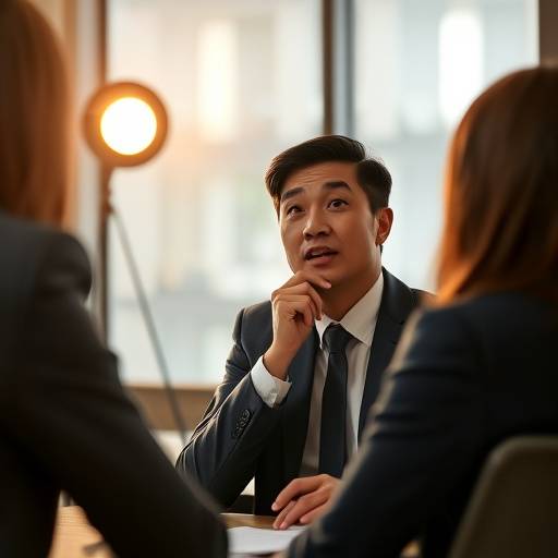 Iemand die zich goed voorbereidt op een sollicitatiegesprek met behulp van InterviewMeester.